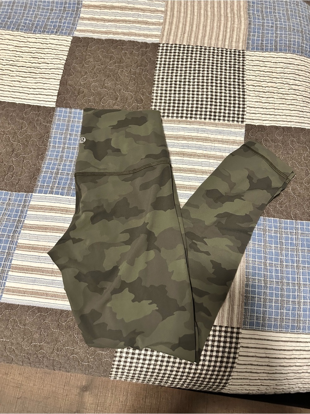 lululemon  Camo Leggings in Olive Green